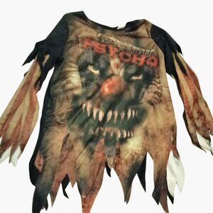 Haunted House Psycho Clown Costume Shirt Medium By Costumes Halloween USA